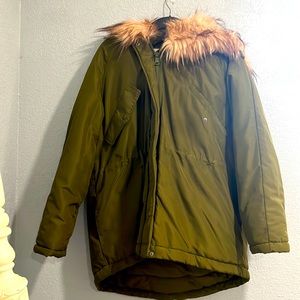 Green H&M jacket
